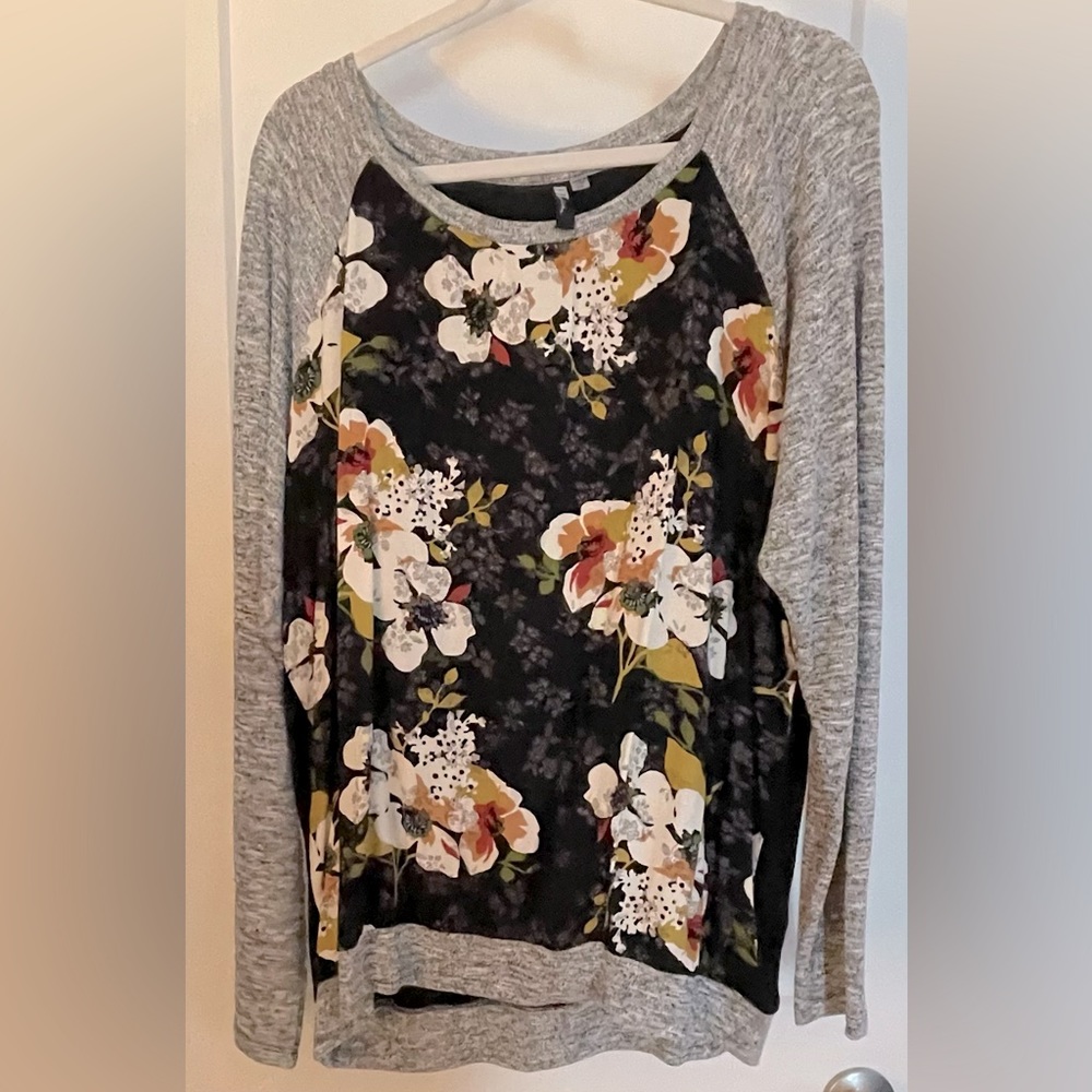 Mixed media blouse